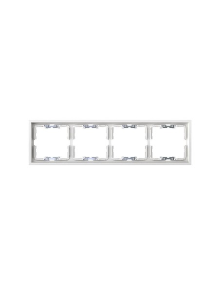 White Matte Frame for 4 Elements with Simon 360 Aligner