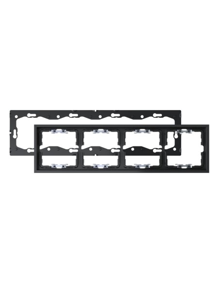 Black Matte Frame for 4 Elements with Simon 360 Aligner