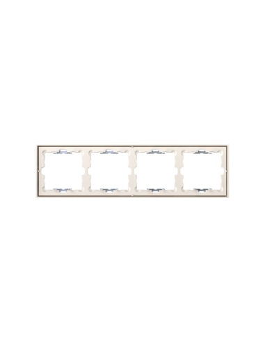 Simon 360 recessed frame for 4 elements matte sand finish