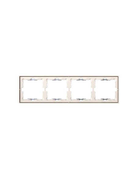 Simon 360 recessed frame for 4 elements matte sand finish