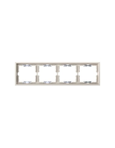 Simon 360 recessed frame for 4 elements matte sand finish