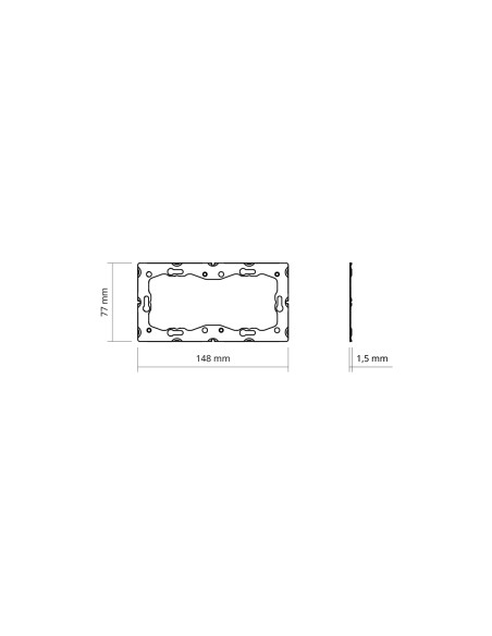 Simon 360 Steel Aligner for 2 Elements