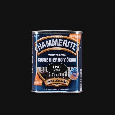 Hammerite Esmalte Metálico Brilhante Suave Preto 0,750L 5093791
