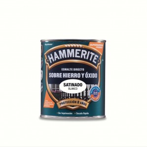 HAMMERITE ESMALTE METALICO SATINADO BLANCO 0.750L