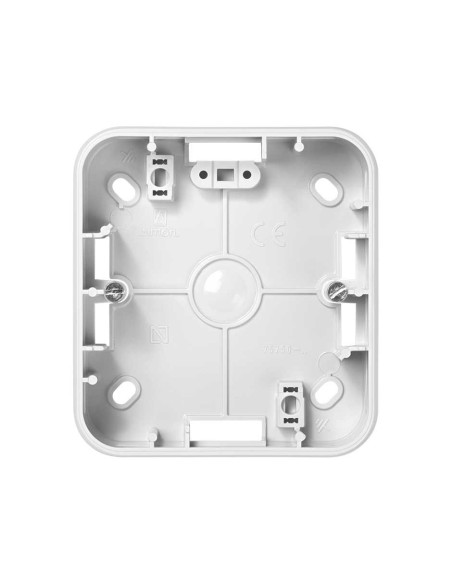 Boîte de surface basse Simon 75 en thermoplastique blanc 82x89x27 mm