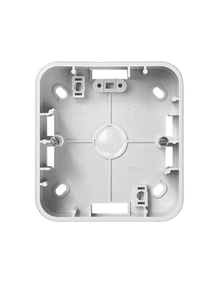 High surface Simon 75 box for 1 element white