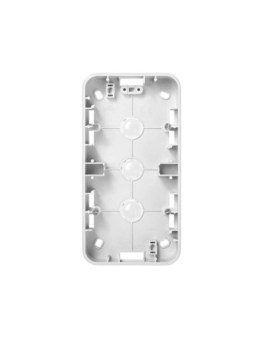 High surface box for 1 element white Simon 75