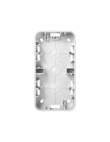 Scatola superficie alta Simon 75 per 2 elementi bianco