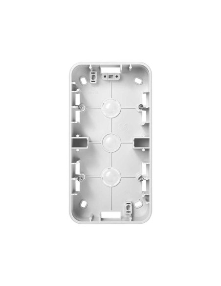 Scatola superficie alta Simon 75 per 2 elementi bianco