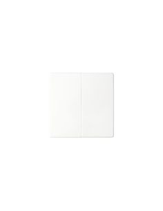 Tecla doble Simon 82 blanco para mecanismos doble 2
