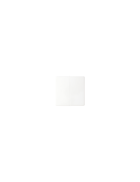 Bouton double Simon 82 blanc pour mécanismes doubles