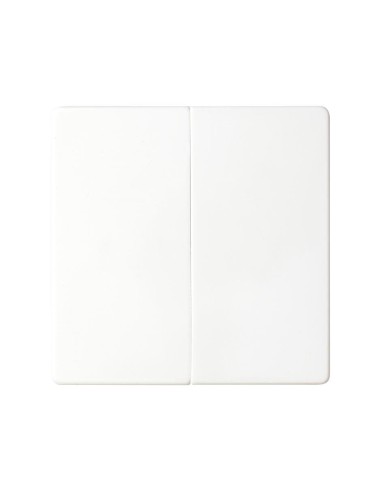 Bouton double Simon 82 blanc pour mécanismes doubles