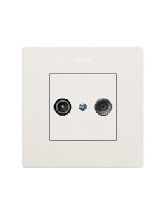 Simon recessed cover 270 R-TV+SAT matte white 2
