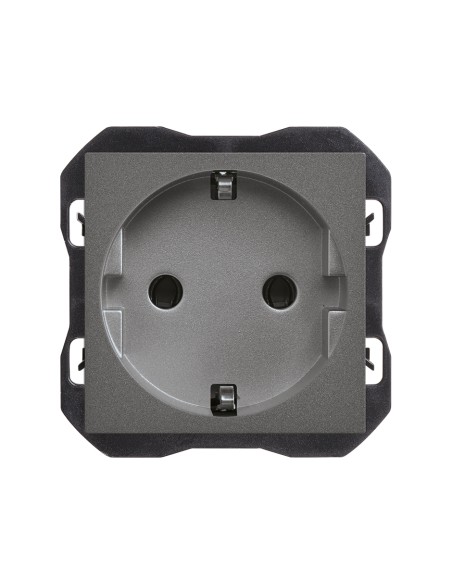 Simon 270 Schuko Socket Base with Titanium Screw Connection