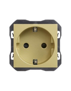 Schuko socket base Simon series 270 with brass threaded terminal
