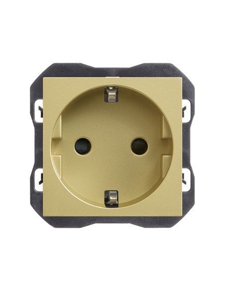 Schuko socket base Simon series 270 with brass threaded terminal