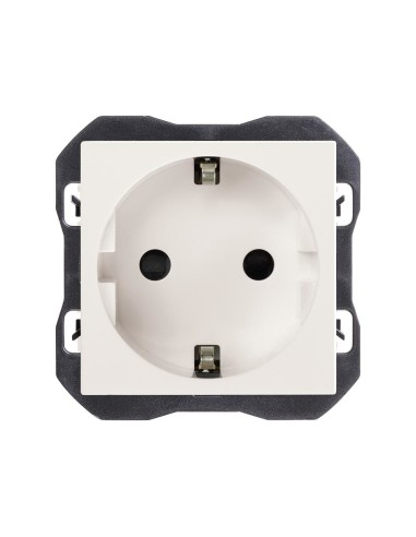 SIMON 270 type F recessed socket base matte white