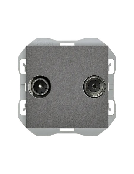 Base de extremidade Simon 270 R-TV+SAT titânio