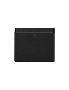 Plaque d'accès Simon 270 encastrable avec 2 micro-interrupteurs noir mat 2
