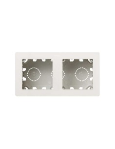 Caja de superficie compacta para 2 elementos blanco mate Simon 270