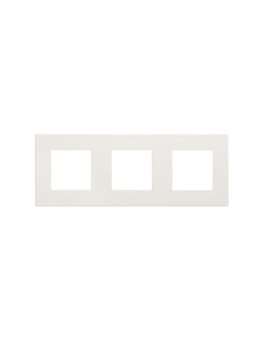 SIMON 270 Recessed Frame 3 Elements Matte White