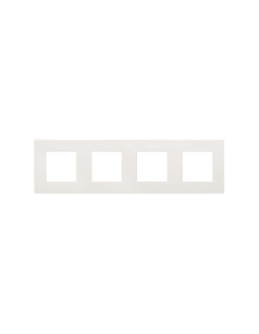 SIMON 270 Recessed Frame for 4 Elements Matte White