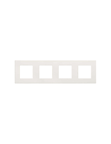 SIMON 270 Recessed Frame for 4 Elements Matte White