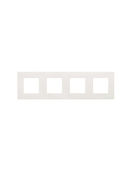 SIMON 270 Recessed Frame for 4 Elements Matte White