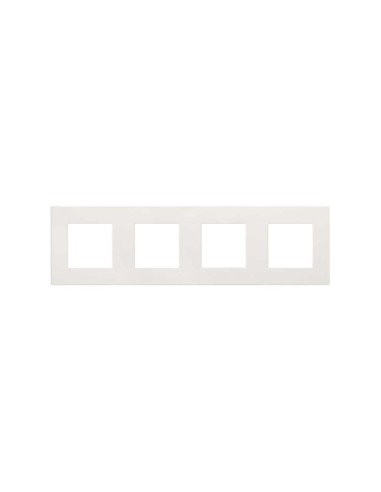 SIMON 270 Recessed Frame for 4 Elements Matte White