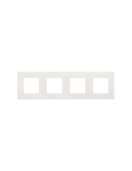 SIMON 270 Recessed Frame for 4 Elements Matte White