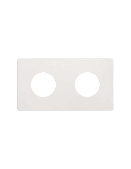 SIMON 270 minimum recessed frame for 2 socket outlets matte white