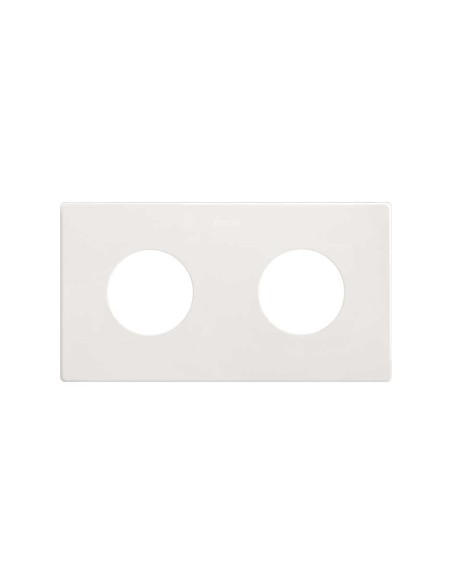 SIMON 270 minimum recessed frame for 2 socket outlets matte white