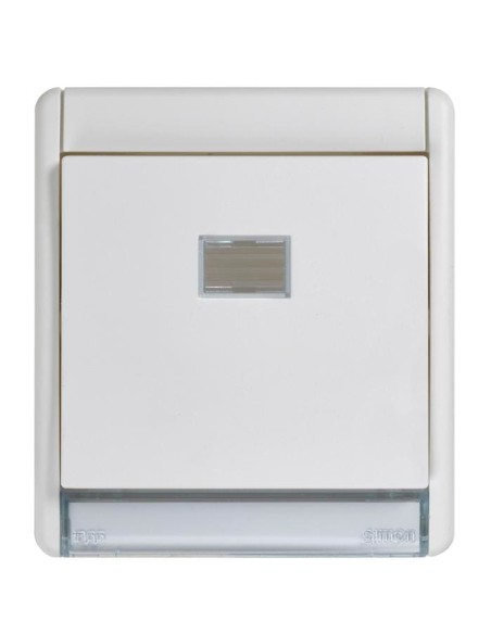 Marco SIMON AQUA con tecla simple blanco