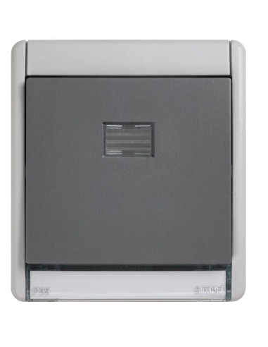 Interruptor SIMON AQUA 10AX IP55 cinza