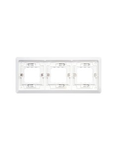 Encadrement encastrable SIMON AQUA avec 3 éléments blanc
