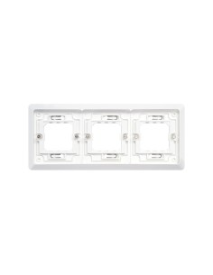 SIMON AQUA Recessed Frame White with 3 Elements 2