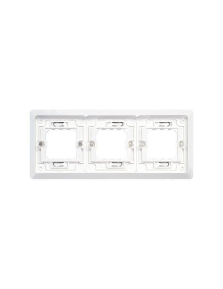 Quadro embutível SIMON AQUA com 3 elementos branco