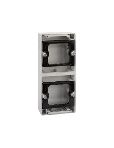 Base de surface verticale pour 2 éléments Simon 44 Aqua blanc
