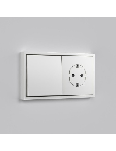 Schuko CLEAN modular socket base 16A 127/250 V~ with screw terminal system Simon 75