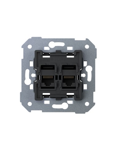 Conector RJ45 doble serie 75
