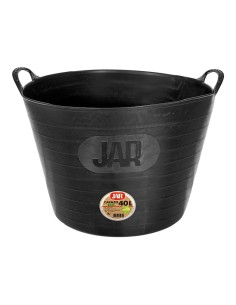 Black polyethylene bin 40L conical shape