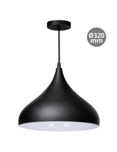 Deckenleuchte Serie Nola E27 Ø320mm Schwarz