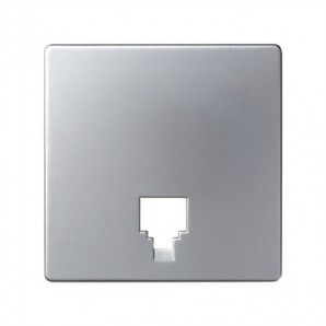 Tapa toma de teléfono aluminio SIMON 82062-33