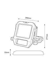 Extreme 20W Portable LED Projector with Battery 2