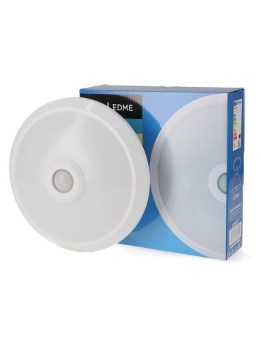 LED Surface Ceiling Light with Motion Sensor 15W, 3CCT and 1200 Lumens