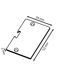 Tampa para perfil LM3790 PC, 2 unidades 2