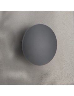 Forus Grey LED Wall Light 15W IP54 CCT