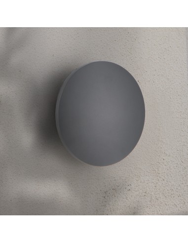 Forus Grey LED Wall Light 15W IP54 CCT