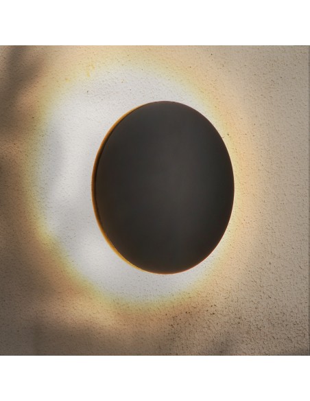 Forus Grey LED Wall Light 15W IP54 CCT