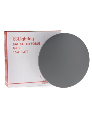 Forus Grey LED Wall Light 15W IP54 CCT
